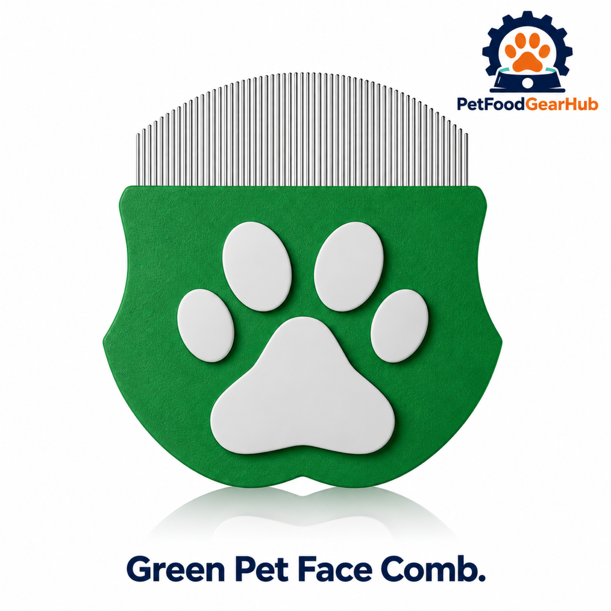 PetFoodGearHub Green Pet Face Comb