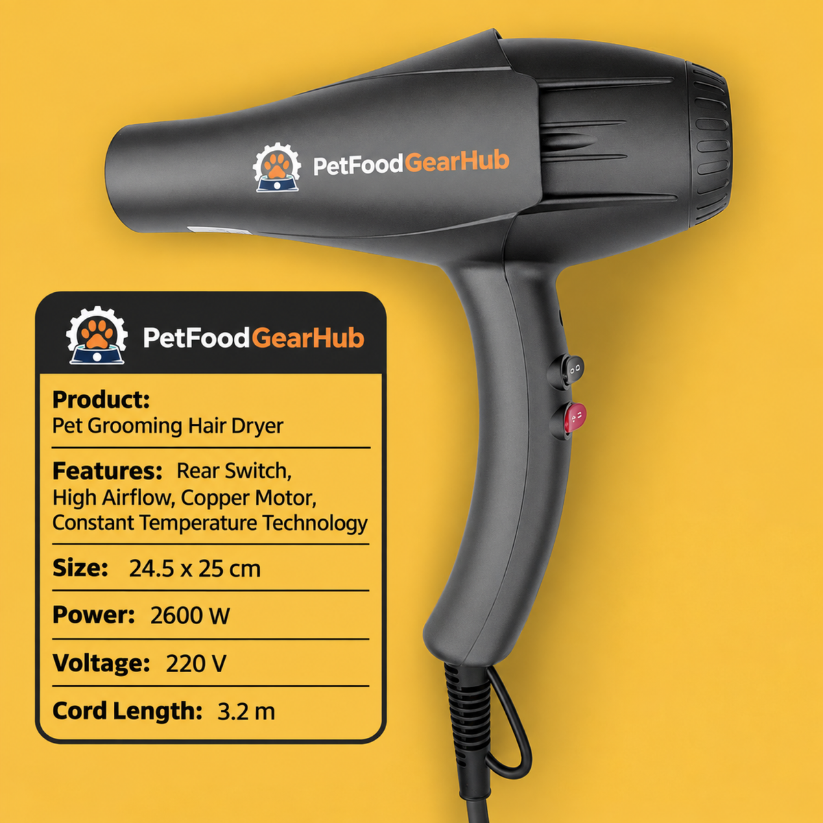 PetFoodGearHub pet grooming dryers product view