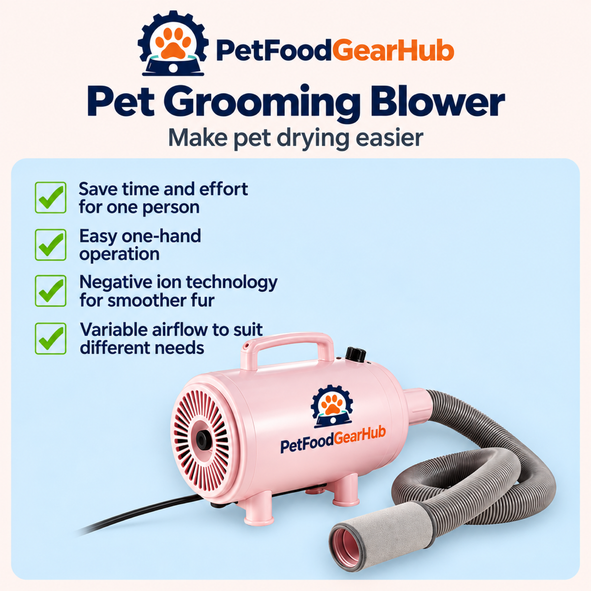 PetFoodGearHub pet grooming dryers product view