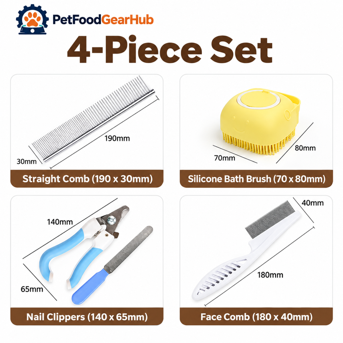 PetFoodGearHub pet grooming sets product view