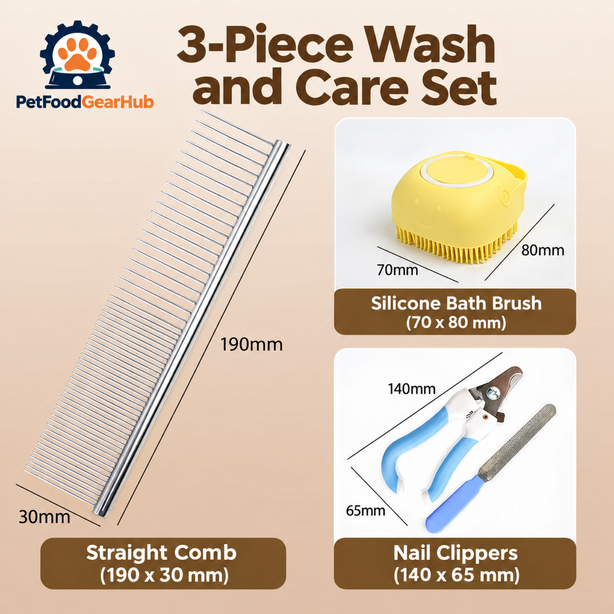 PetFoodGearHub pet grooming sets product view