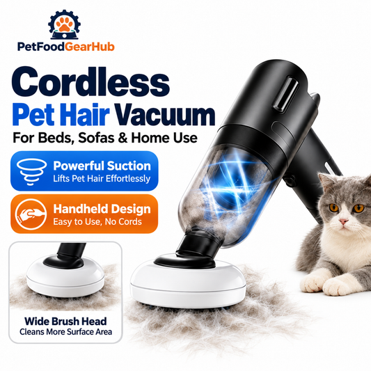 PetFoodGearHub Cordless Pet Hair Vacuum