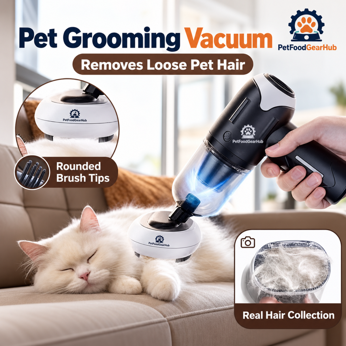 PetFoodGearHub Pet Grooming Vacuum
