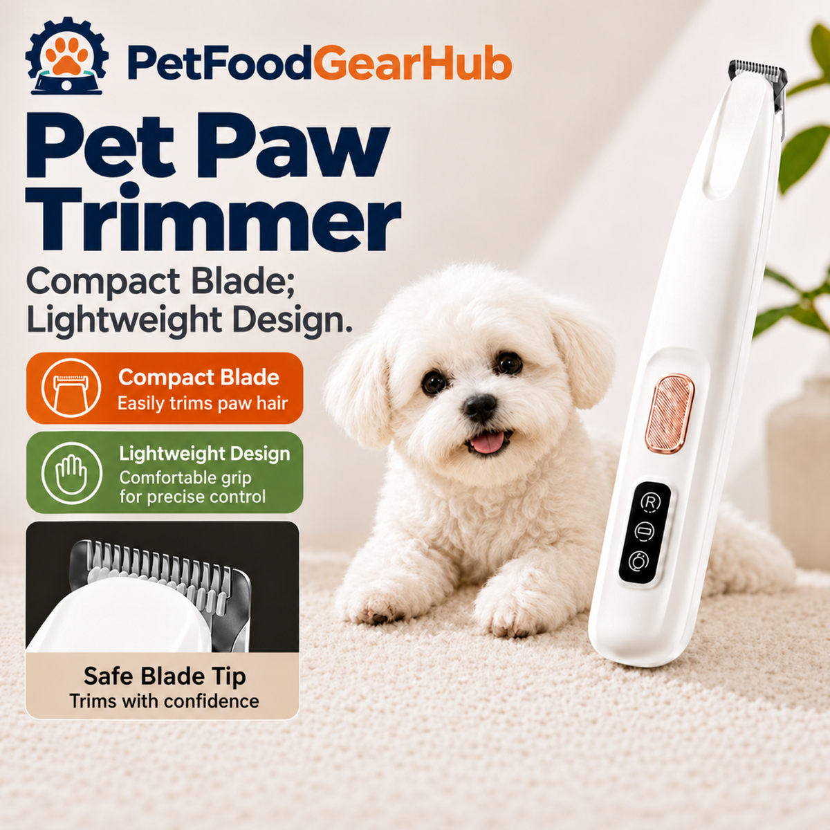 PetFoodGearHub Pet Paw Trimmer
