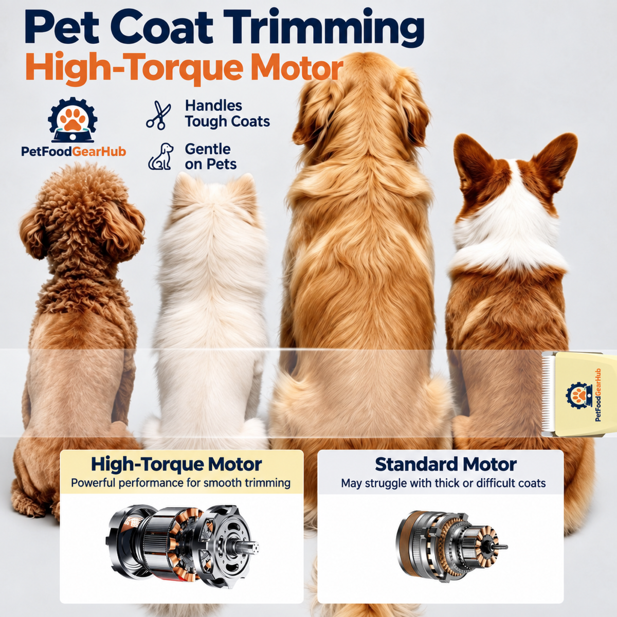 PetFoodGearHub pet hair clippers product view