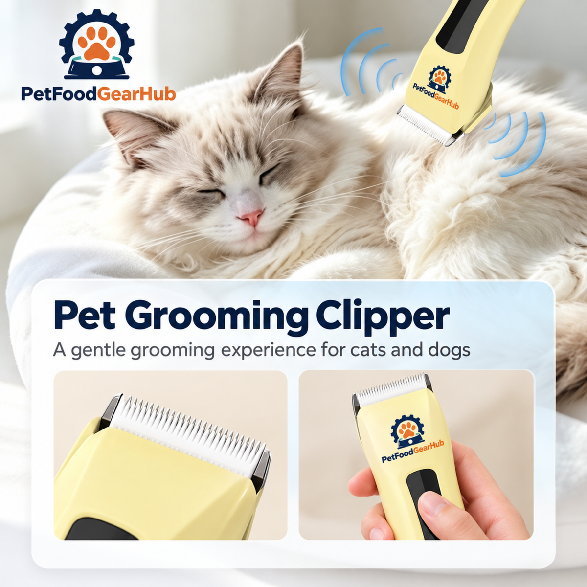PetFoodGearHub pet hair clippers product view