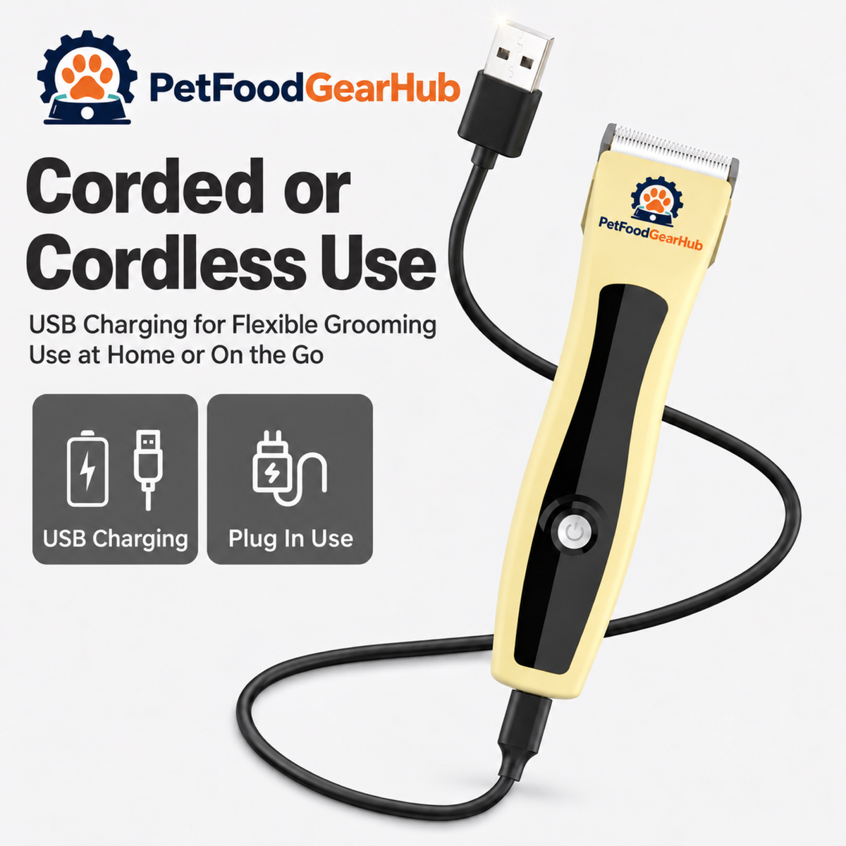 PetFoodGearHub pet hair clippers product view