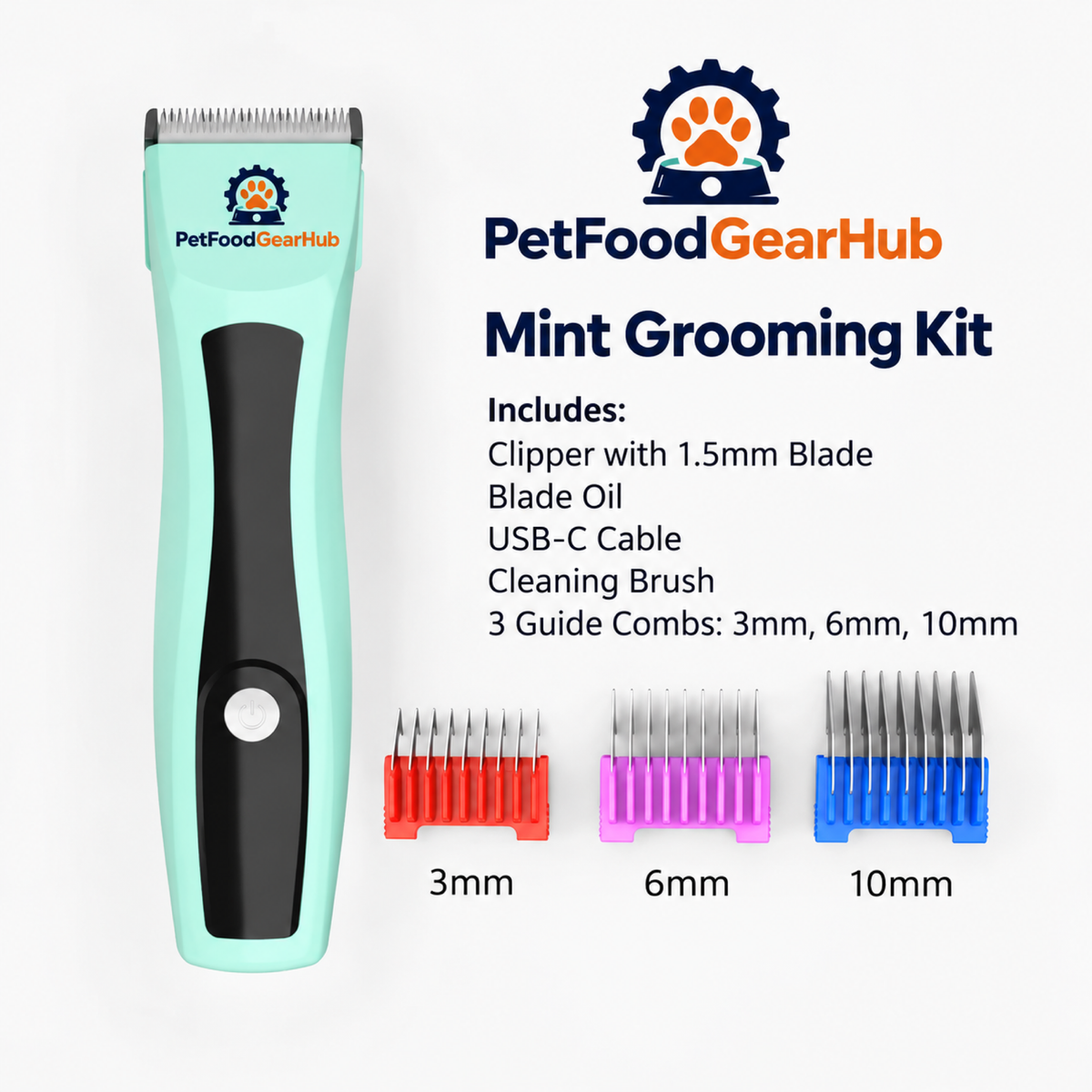 PetFoodGearHub pet hair clippers product view