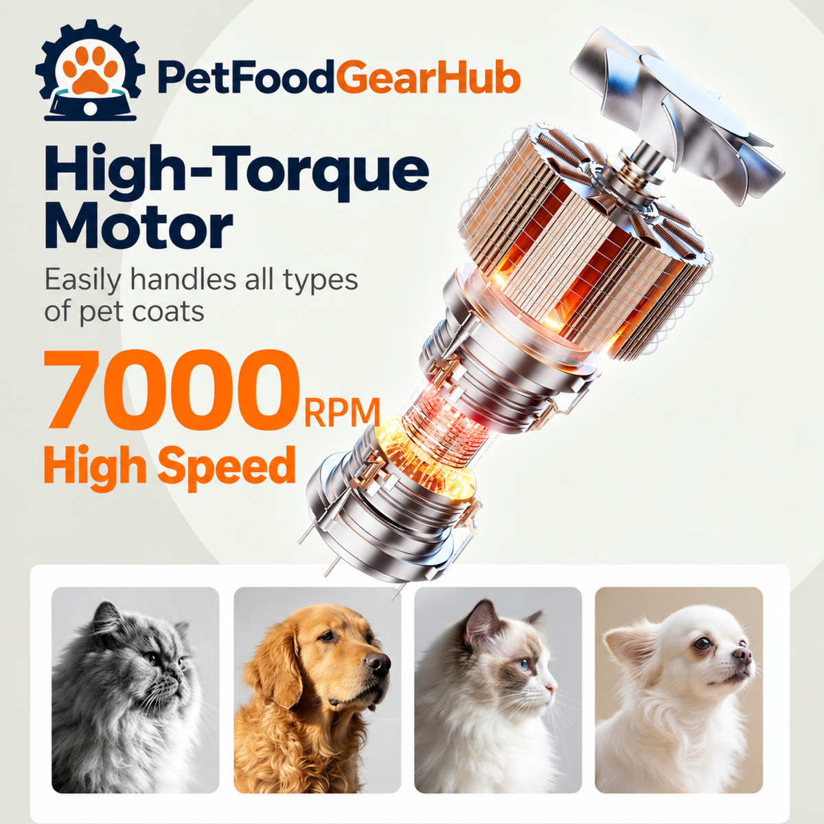 PetFoodGearHub pet hair clippers product view