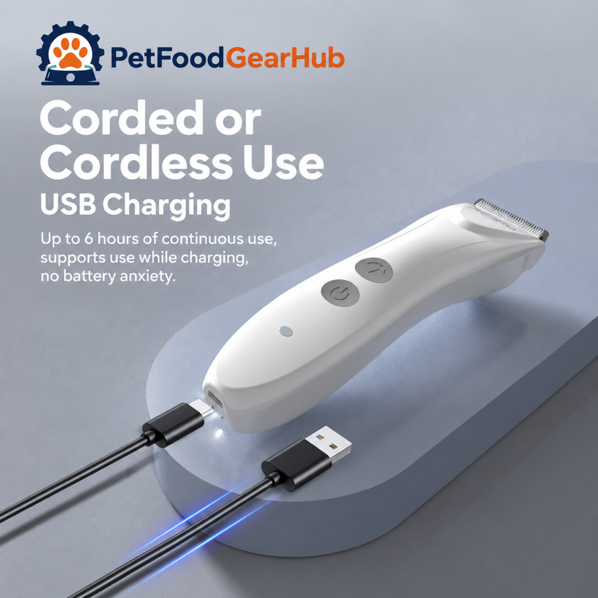 PetFoodGearHub pet hair clippers product view