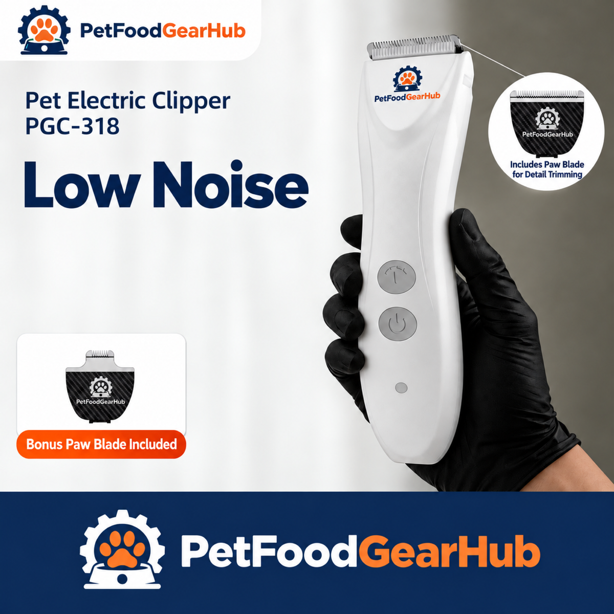 PetFoodGearHub pet hair clippers product view