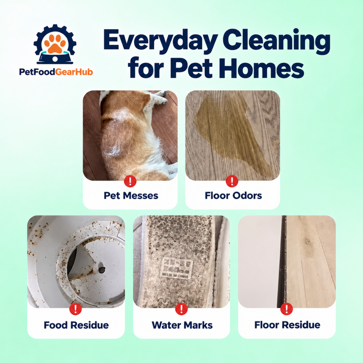 PetFoodGearHub pet home floor cleaning needs