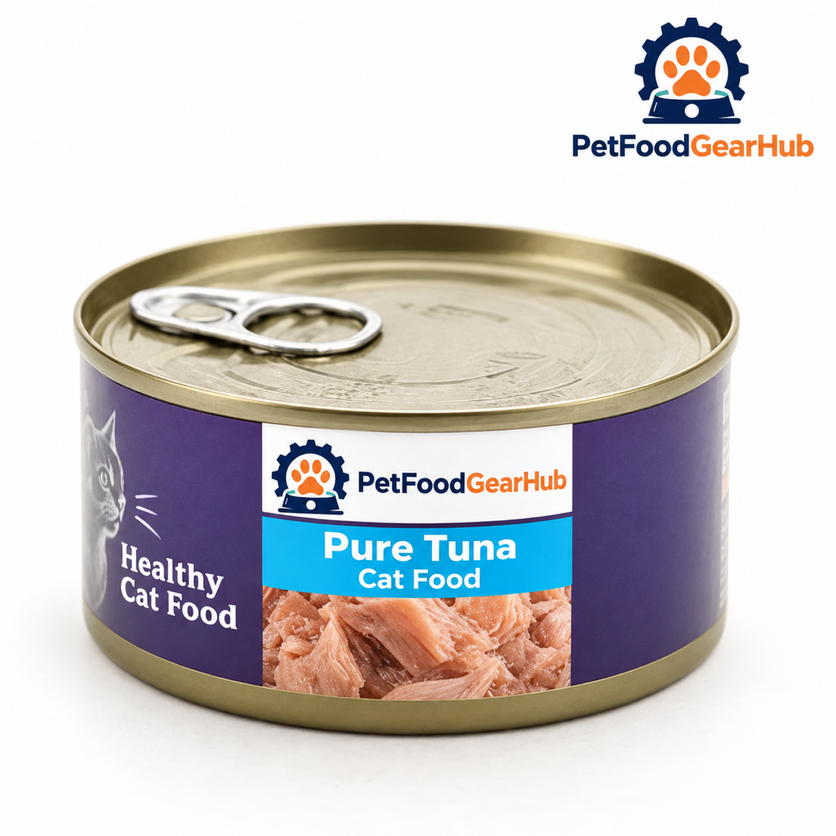 PetFoodGearHub tuna cat food can