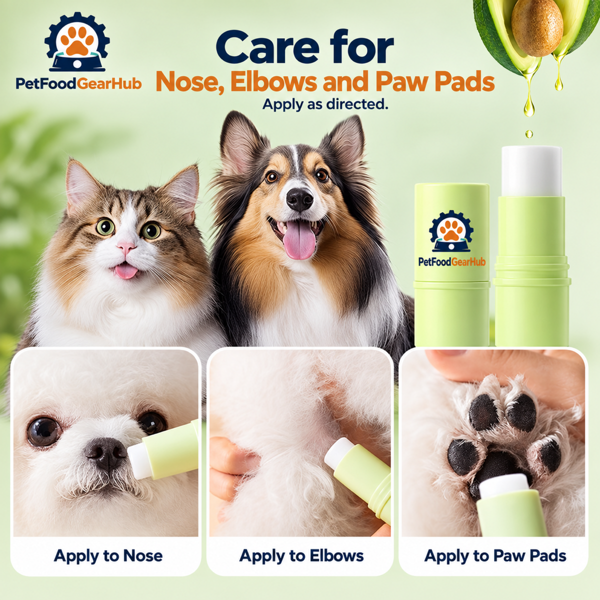 PetFoodGearHub Care for Nose, Elbows and Paw Pads