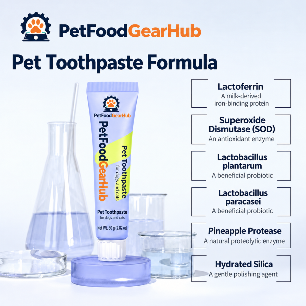 PetFoodGearHub pet toothpaste formula ingredients