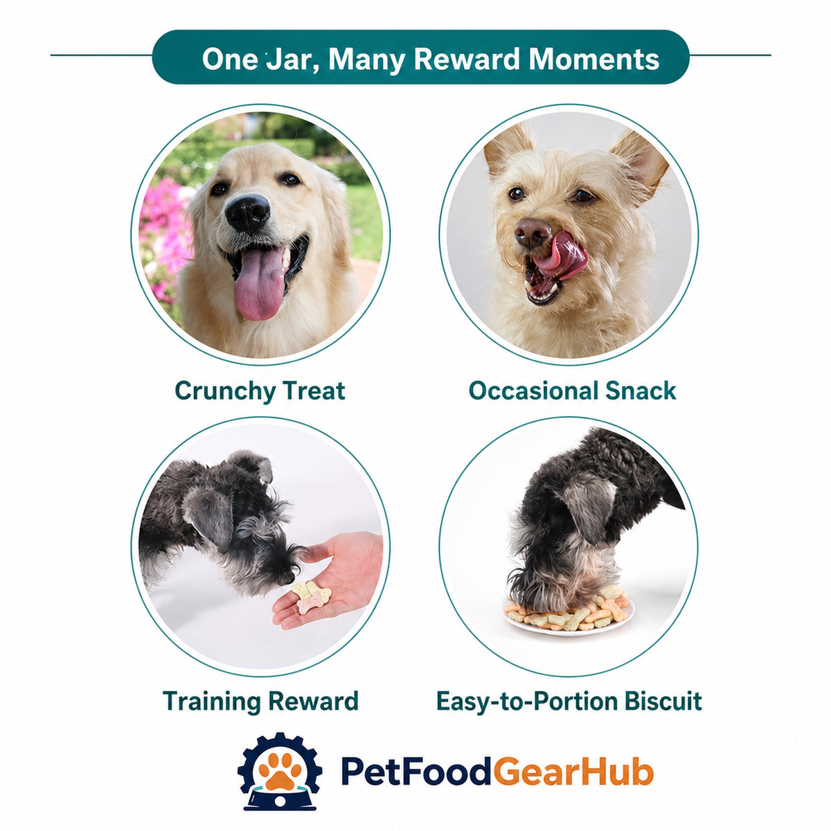 PetFoodGearHub dog biscuits for occasional rewards