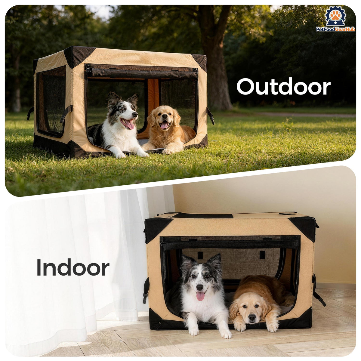 PetFoodGearHub Soft Collapsible Dog Crate - product image 2