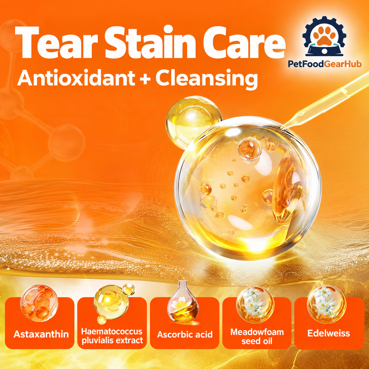 PetFoodGearHub tear stain serum and chewables