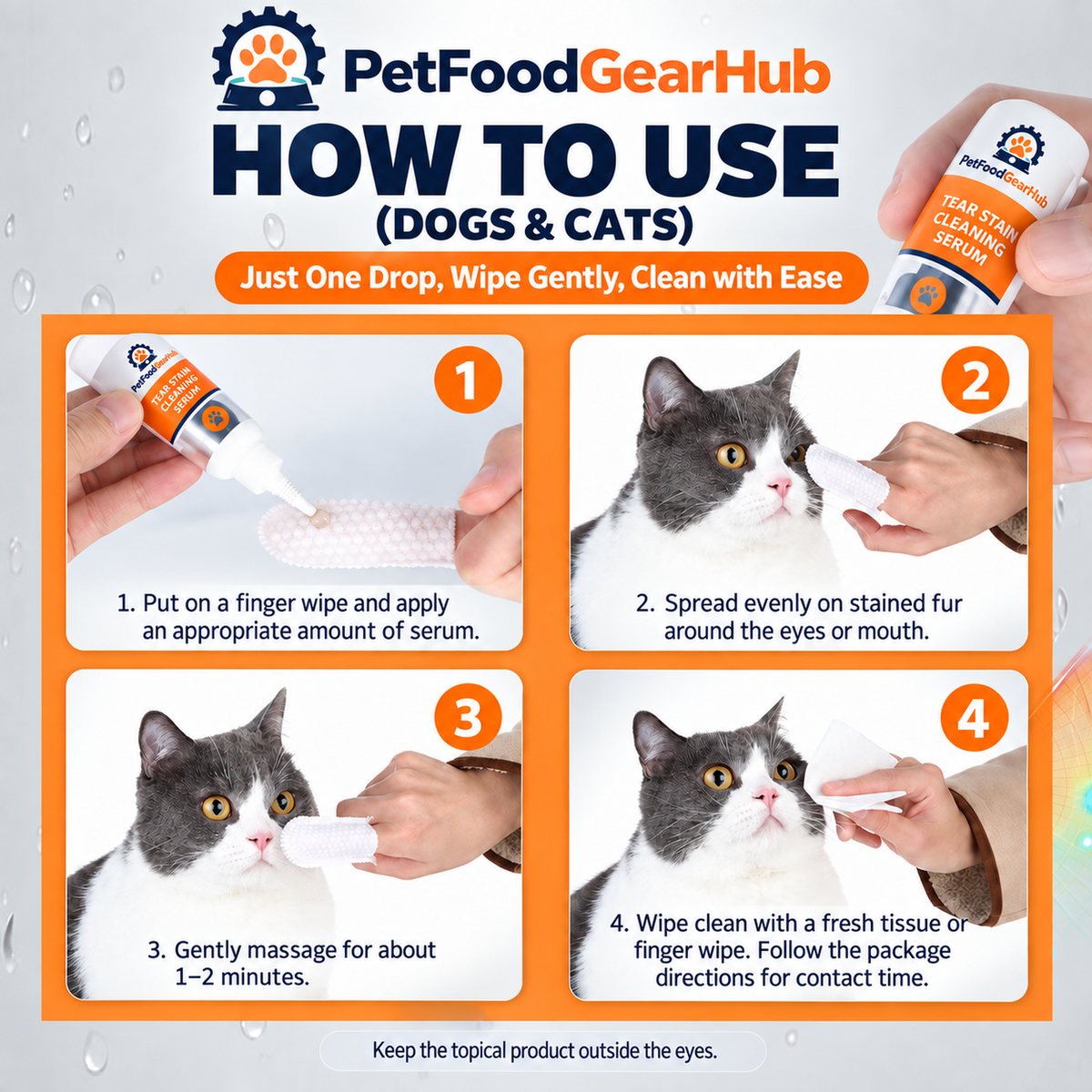 PetFoodGearHub tear stain serum and chewables