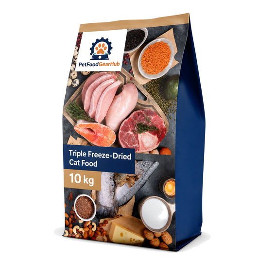 PetFoodGearHub Triple Freeze-Dried Cat Food Family Size 10 kg - product image 1