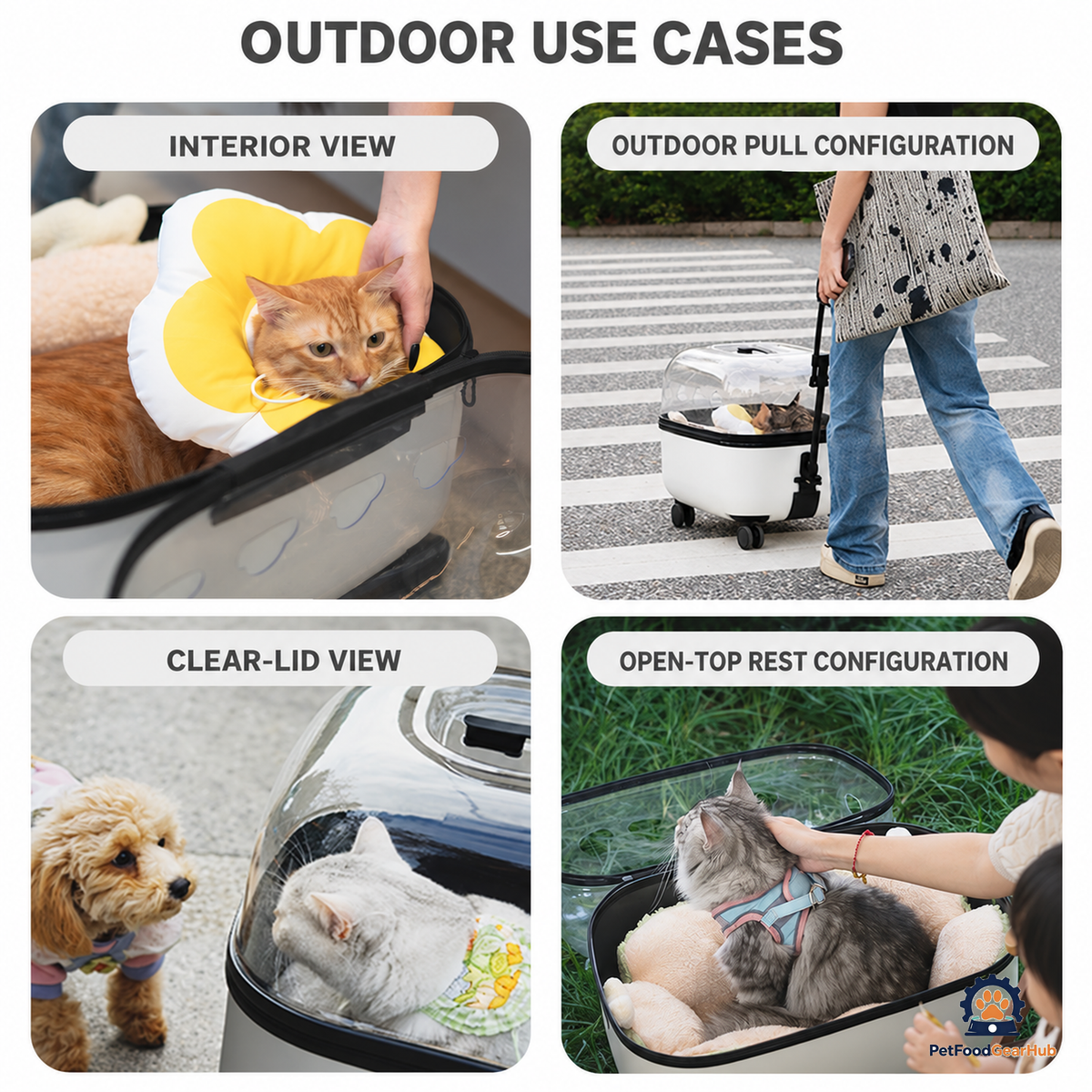 PetFoodGearHub Ventilated Pet Rolling Carrier - product view 15