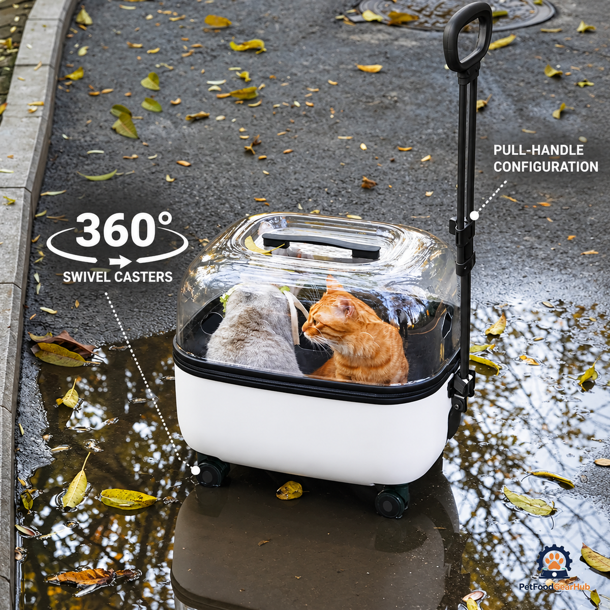 PetFoodGearHub Ventilated Pet Rolling Carrier - product view 22