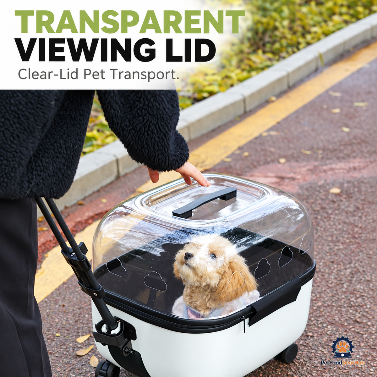 PetFoodGearHub Ventilated Pet Rolling Carrier - product view 23