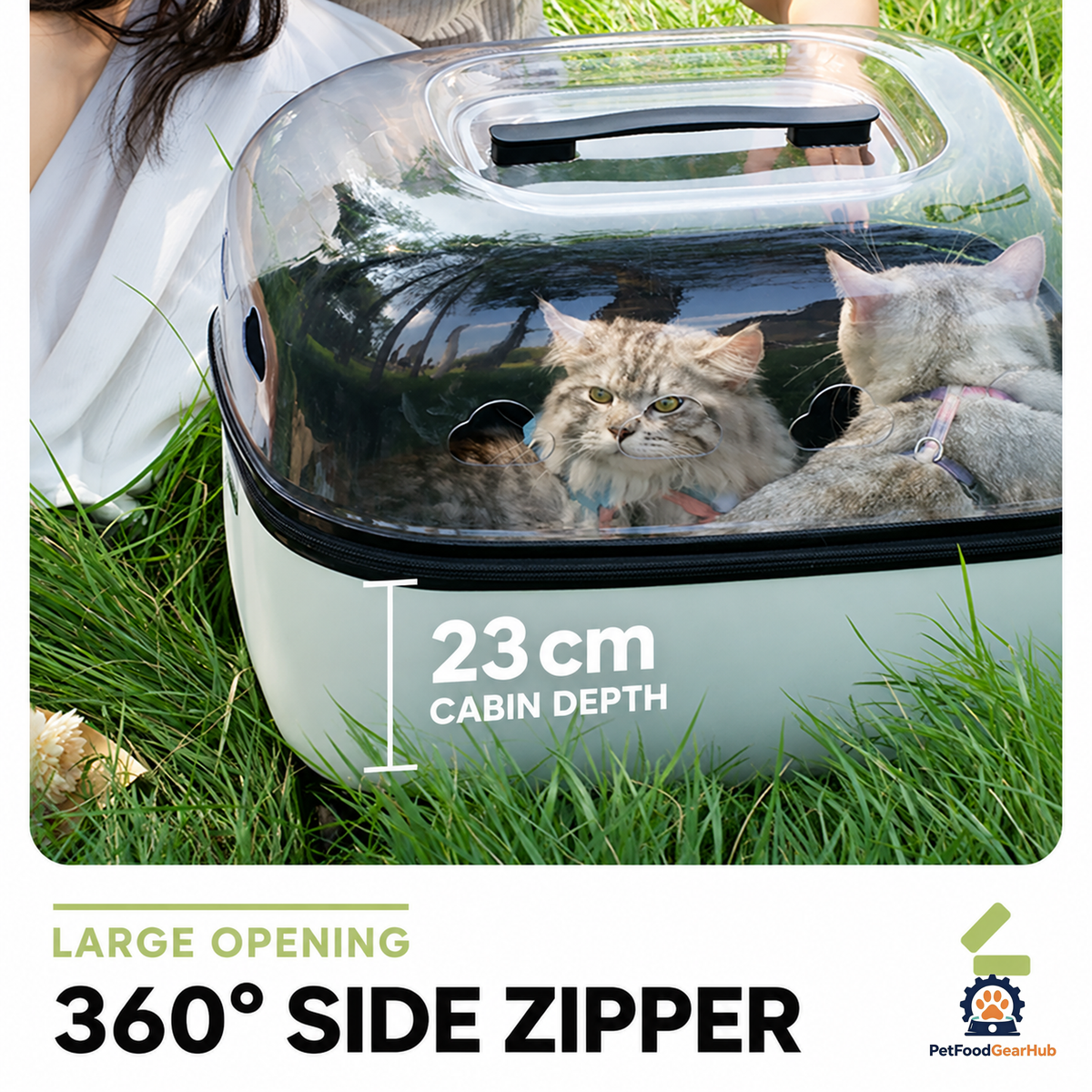 PetFoodGearHub Ventilated Pet Rolling Carrier - product view 25