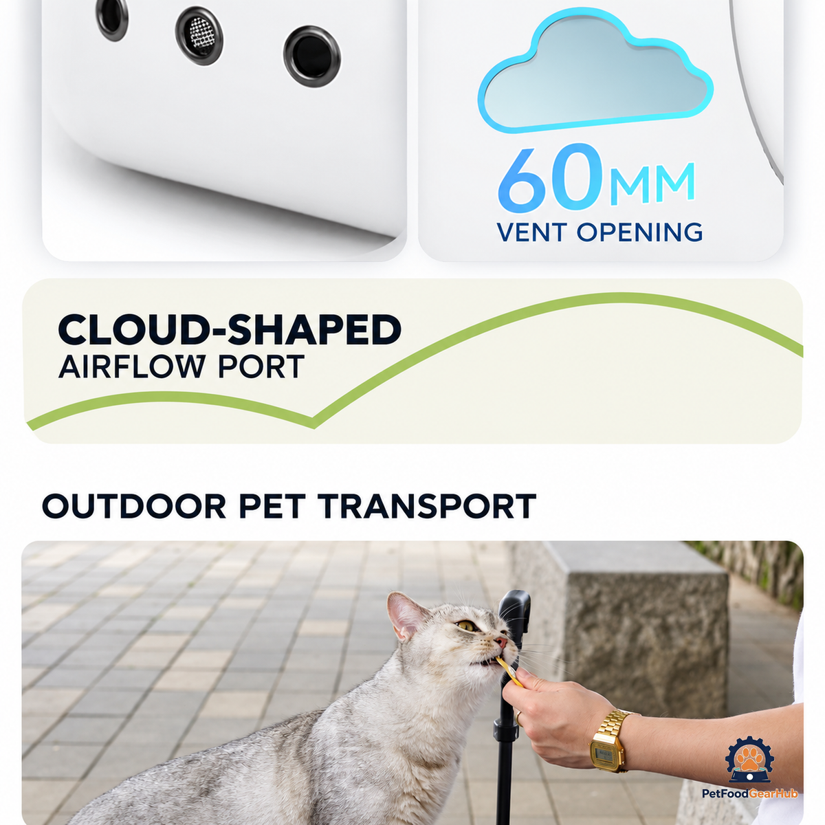 PetFoodGearHub Ventilated Pet Rolling Carrier - product view 28