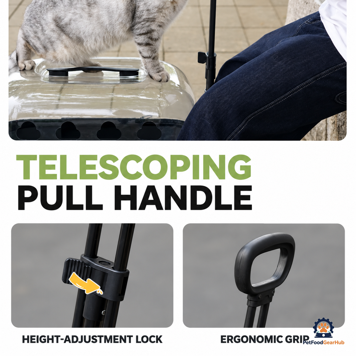 PetFoodGearHub Ventilated Pet Rolling Carrier - product view 29