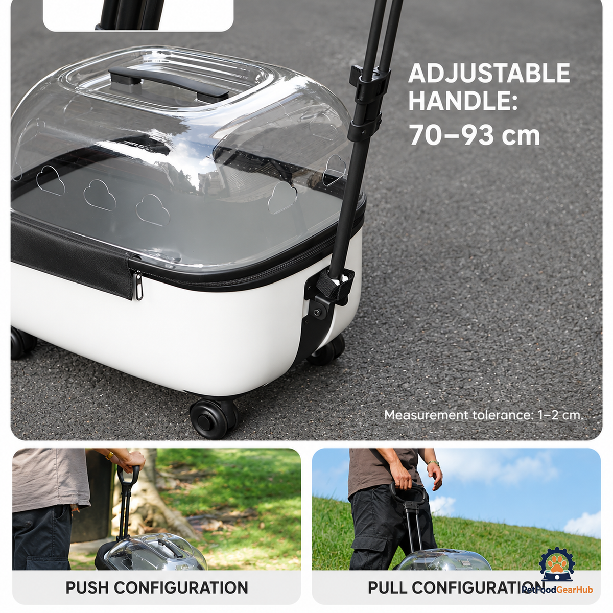PetFoodGearHub Ventilated Pet Rolling Carrier - product view 30
