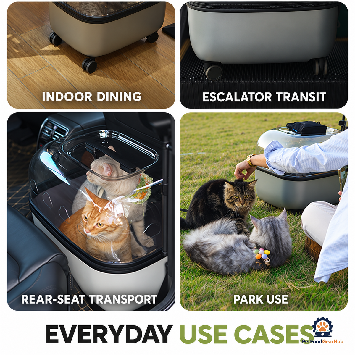 PetFoodGearHub Ventilated Pet Rolling Carrier - product view 41