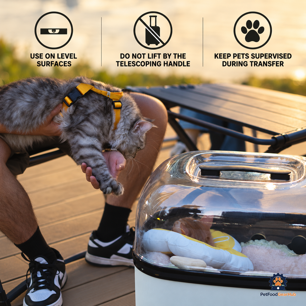 PetFoodGearHub Ventilated Pet Rolling Carrier - product view 45