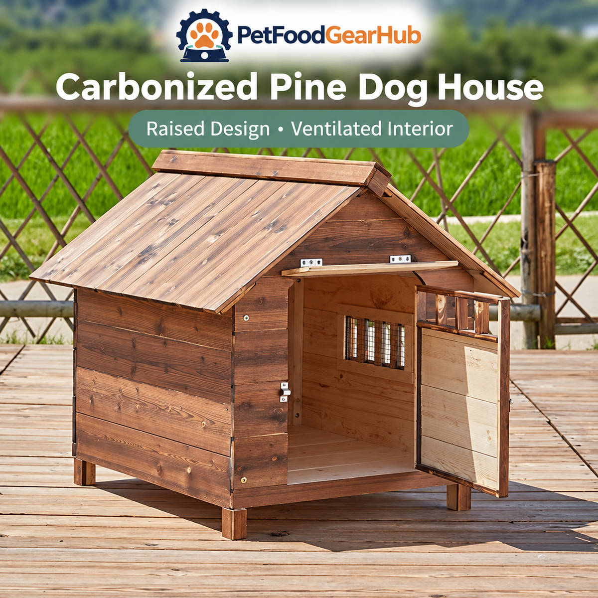 PetFoodGearHub Wood construction detail