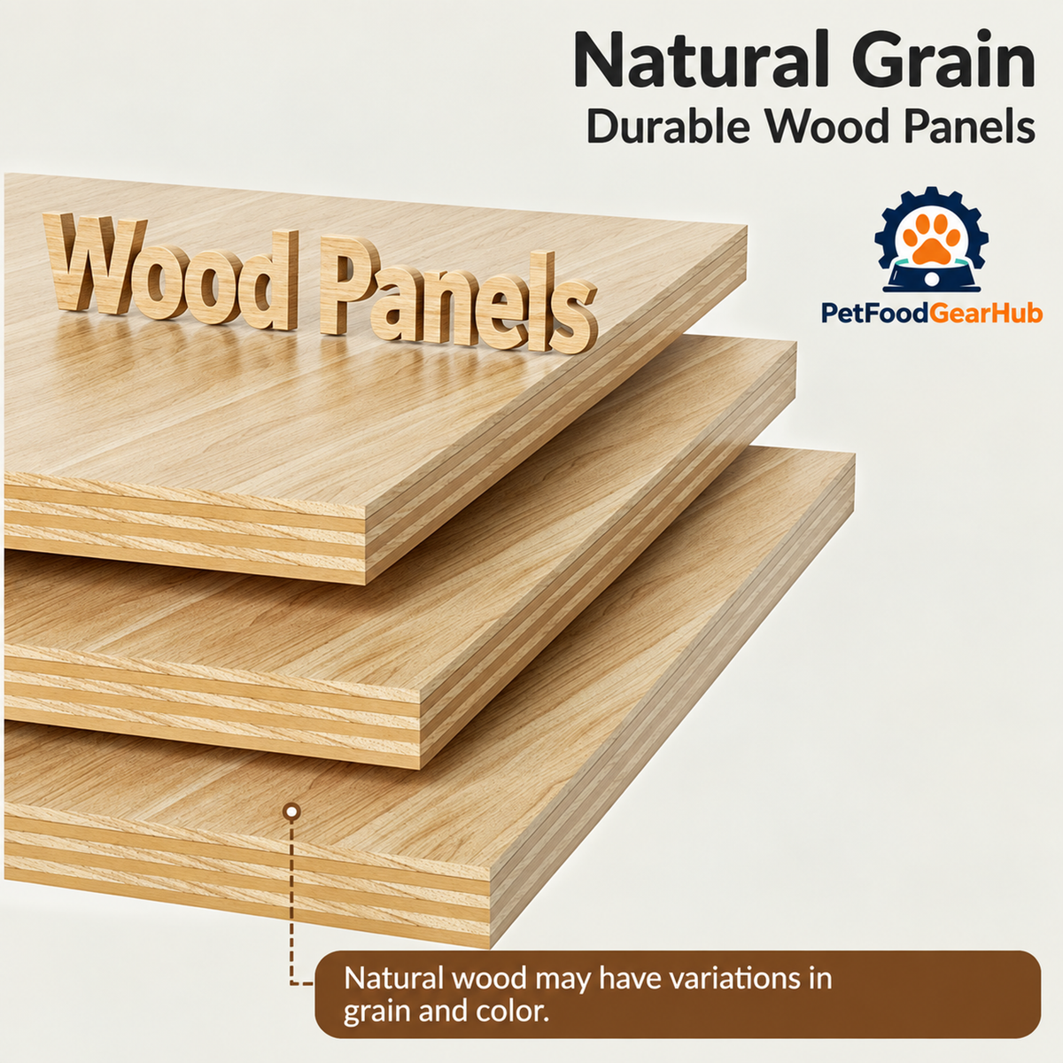 PetFoodGearHub wooden pet house, canopy and construction details
