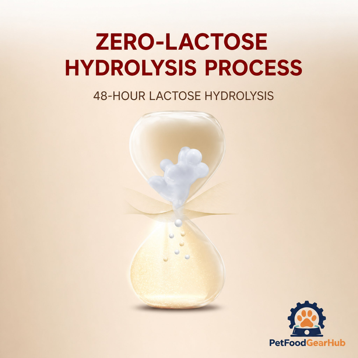 Zero-lactose 48-hour hydrolysis process