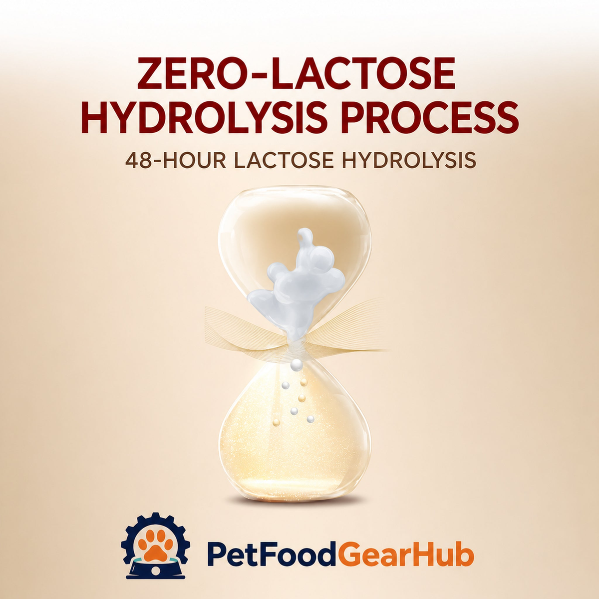 Zero-lactose 48-hour hydrolysis process