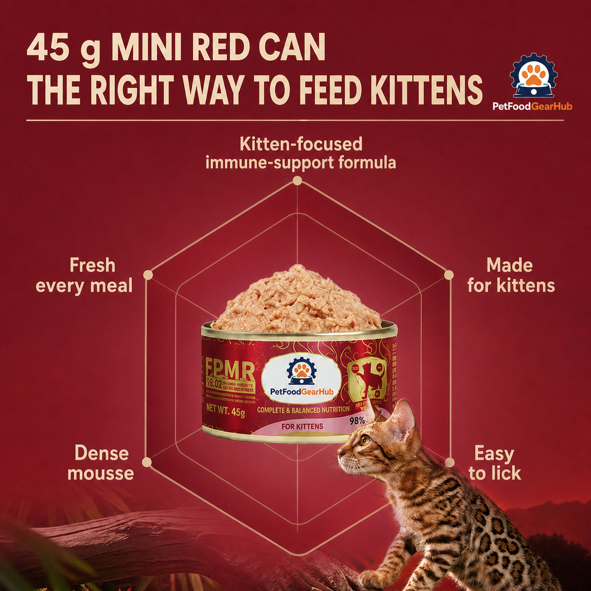 FPMR 45 g mini can feeding features for kittens