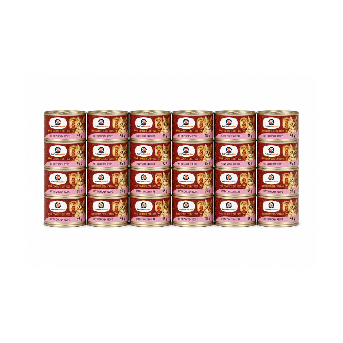 PetFoodGearHub FPMR kitten chicken recipe complete wet cat food, 24-can pack