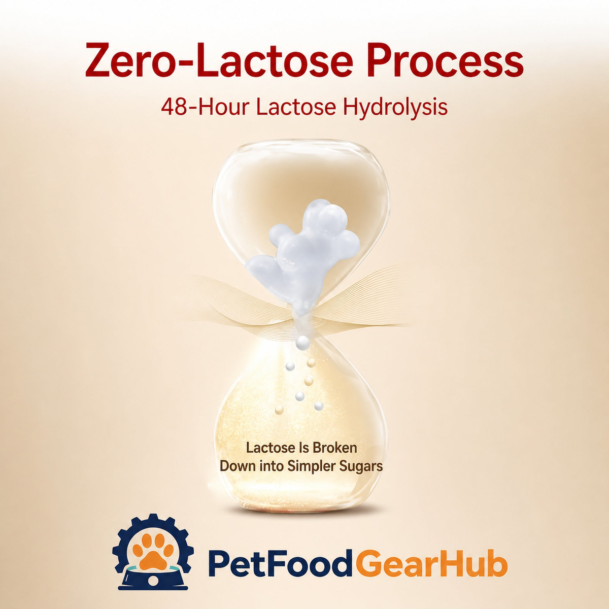 Zero-lactose 48-hour lactose hydrolysis process