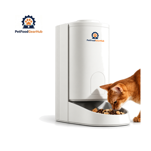PetFoodGearHub 3.4 L Smart Automatic Pet Feeder on a pure white background