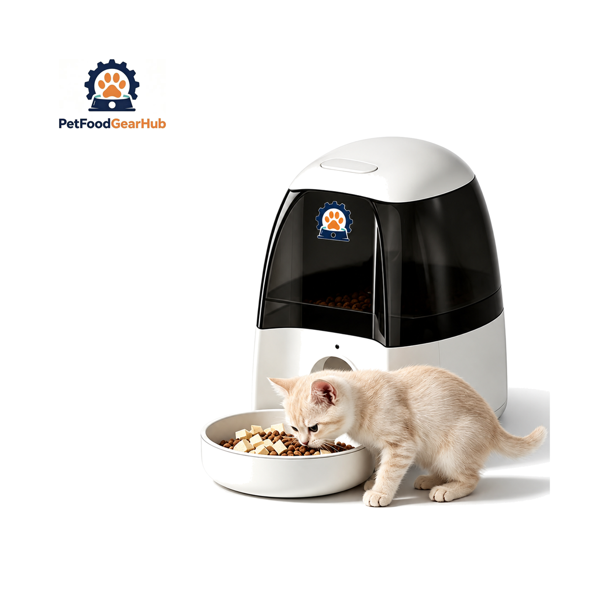 PetFoodGearHub 2.6–6 L Smart Automatic Pet Feeder on a pure white background