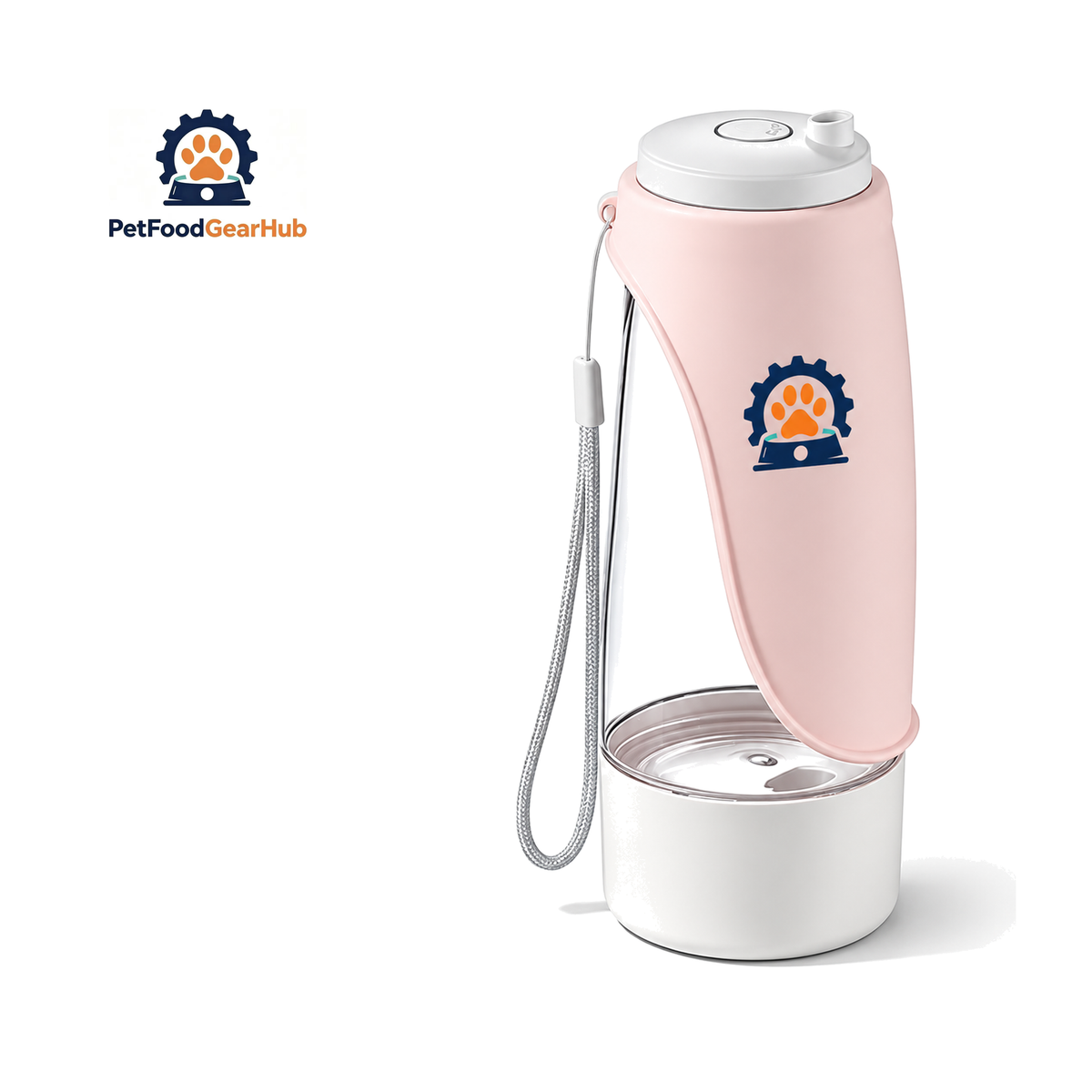 PetFoodGearHub PFGH D10 US 438 mL Travel Pet Bottle on a pure white background