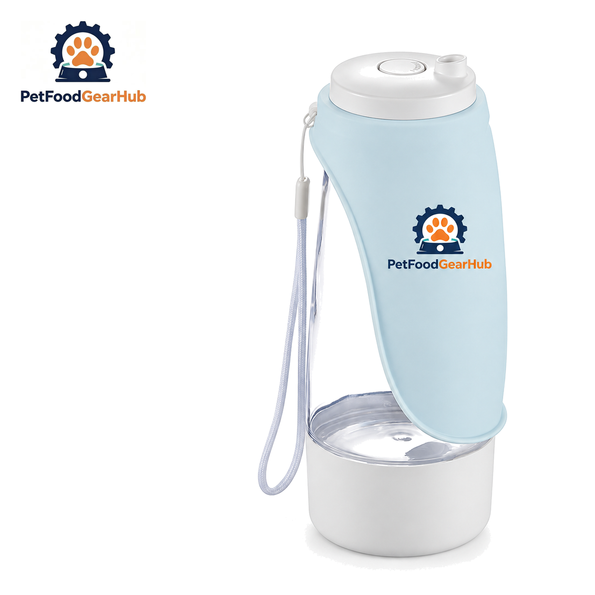 PetFoodGearHub PFGH D10 US 438 mL Travel Pet Bottle — Blue — 438 mL Water or Food Storage