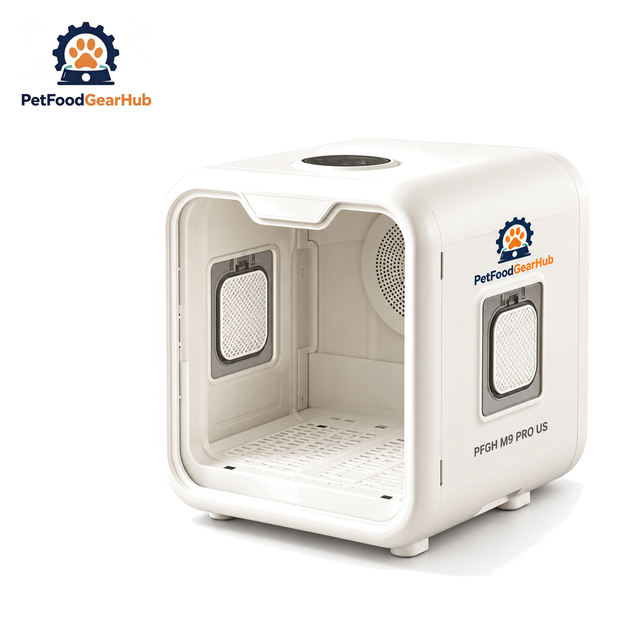 PetFoodGearHub PFGH H9 US Smart Pet Dryer Box — PFGH M9 PRO US, 72 L with Ion Mode