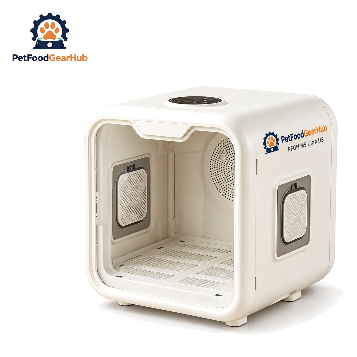 PetFoodGearHub PFGH H9 US Smart Pet Dryer Box — PFGH M9 Ultra US, 72 L App-Connected with Ion Mode