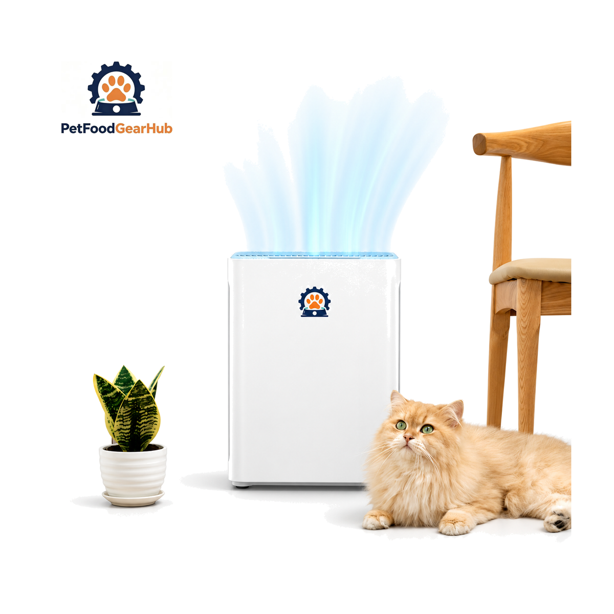 PetFoodGearHub Smart Pet Air Purifier Collection on a pure white background