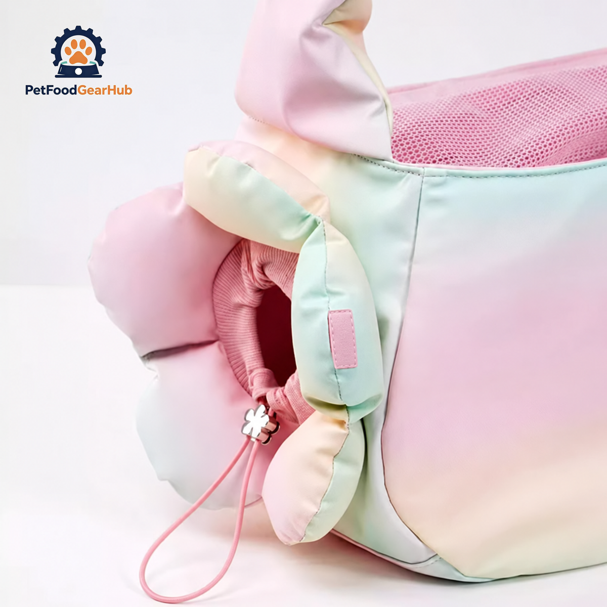 Pink Gradient Crossbody Cat Bag Carrier | PetFoodGearHub