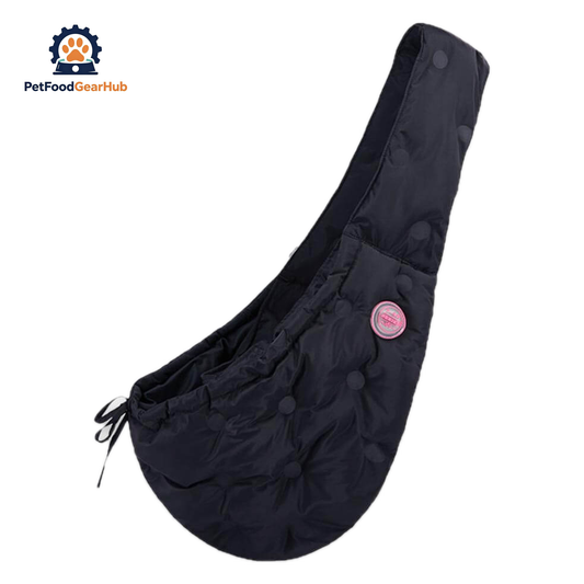 PetFoodGearHub Cat Sling Bag in Black | PetFoodGearHub