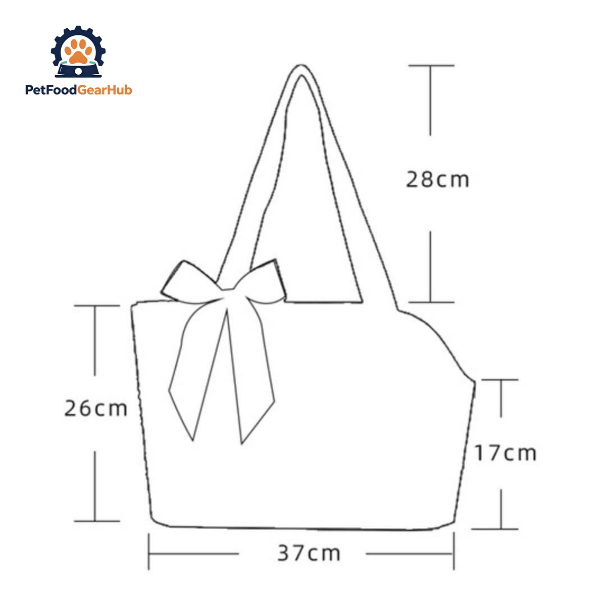 PetFoodGearHub Woven Cat Carrier With Dimensions | PetFoodGearHub